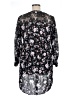 Torrid Floral Black 3/4 Sleeve Blouse Size 1X Plus (1) - photo 2