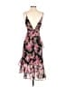 Aqua 100% Polyester Floral Pink Cocktail Dress Size XS - photo 2