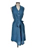Shein 100% Polyester Blue Casual Dress Size 4 - photo 1