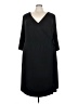 Chelsea Studio Solid Black Casual Dress Size 32W - photo 1