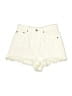 Zara Ivory Denim Shorts Size 6 - photo 1