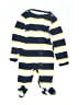 Carter's 100% Cotton Stripes Blue Long Sleeve Onesie Size Newborn - photo 1