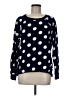 Crown & Ivy 100% Cotton Polka Dots Blue Pullover Sweater Size M - photo 1