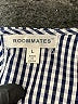 Roommates 100% Polyester Stripes Blue Short Sleeve Blouse Size L - photo 7