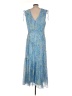 Vince Camuto Paisley Blue Cocktail Dress Size L - photo 2