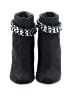 Bamboo Black Ankle Boots Size 8 1/2 - photo 2