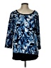 Nue Options Blue 3/4 Sleeve Blouse Size L - photo 1
