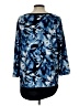 Nue Options Blue 3/4 Sleeve Blouse Size L - photo 2