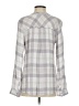 Johnston & Murphy 100% Rayon Plaid Gray Long Sleeve Blouse Size XS - photo 2