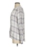 Johnston & Murphy 100% Rayon Plaid Gray Long Sleeve Blouse Size XS - photo 5