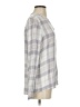 Johnston & Murphy 100% Rayon Plaid Gray Long Sleeve Blouse Size XS - photo 4