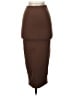 Unbranded Solid Brown Formal Skirt Size S - photo 1