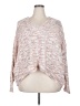 Shein Curve 100% Polyester Tweed Pink Pullover Sweater Size 16 Plus (2) - photo 1