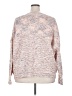 Shein Curve 100% Polyester Tweed Pink Pullover Sweater Size 16 Plus (2) - photo 2