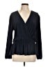 On 34th 100% Polyester Black Long Sleeve Blouse Size L - photo 1
