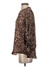 Vince Camuto 100% Polyester Animal Print Brown Long Sleeve Blouse Size S - photo 5