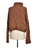 Pol 100% Polyester Tweed Brown Turtleneck Sweater Size L - photo 2