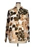 Cupcakes & Cashmere Floral Brown Long Sleeve Blouse Size XL - photo 1