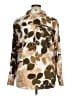 Cupcakes & Cashmere Floral Brown Long Sleeve Blouse Size XL - photo 2