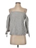 Guest Editor Silver 3/4 Sleeve Blouse Size S - photo 1