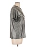 Love J Metallic Silver Short Sleeve T-Shirt Size L - photo 4