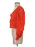 Levi's 100% Polyester Orange 3/4 Sleeve Blouse Size S - photo 5