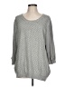 Gap Outlet 100% Cotton Polka Dots Gray Pullover Sweater Size L (estimated) - photo 1