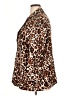 MULTIPLES Animal Print Brown Blazer Size 1X - photo 5