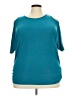 Misia Teal Short Sleeve Top Size 3X - photo 1