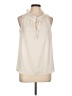 J.Crew 100% Polyester Ivory Sleeveless Blouse Size 12 - photo 1