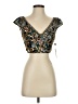 Sherri Hill 100% Polyester Gold Sleeveless Blouse Size 4 - photo 1