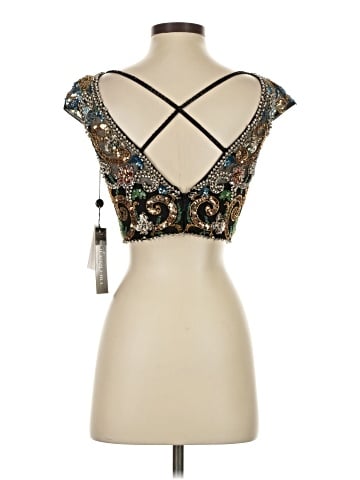 Sherri Hill Sleeveless Blouse - back