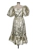 Loeffler Randall Metallic Silver Cocktail Dress Size 8 - photo 2