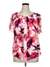 Apt. 9 100% Polyester Pink Short Sleeve Blouse Size 1X - photo 1