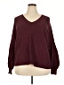 1.State Burgundy Pullover Sweater Size 2X - photo 1