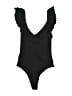 Wilfred Solid Black One Piece Swimsuit Size M - photo 1