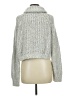 Topshop Metallic Silver Turtleneck Sweater Size 8 - 10 - photo 2