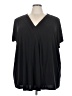 Lane Bryant Black Short Sleeve Blouse Size 34/36 - photo 1