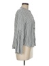 Madewell Houndstooth Gray Long Sleeve Blouse Size M - photo 4