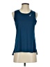 Nike 100% Polyester Blue Active Tank Size S - photo 1