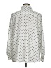 Karl Lagerfeld Paris 100% Polyester Print Silver Long Sleeve Blouse Size 1X - photo 2