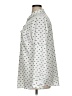 Karl Lagerfeld Paris 100% Polyester Print Silver Long Sleeve Blouse Size 1X - photo 5