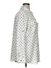 Karl Lagerfeld Paris 100% Polyester Print Silver Long Sleeve Blouse Size 1X - photo 4