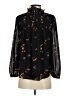 Madewell 100% Polyester Black Long Sleeve Blouse Size S - photo 2
