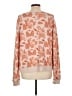 All Things Fabulous Floral Orange Pullover Sweater Size L - photo 2