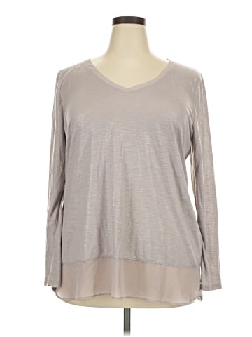 Lane Bryant 3/4 Sleeve T-Shirt (view 1)