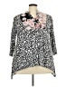 Honeyme Animal Print Ivory 3/4 Sleeve Blouse Size XXL - photo 1