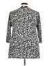 Honeyme Animal Print Ivory 3/4 Sleeve Blouse Size XXL - photo 2