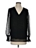 Anne Klein 100% Polyester Black Long Sleeve Blouse Size S - photo 1