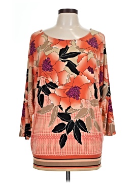 Jm Collection 3/4 Sleeve Blouse